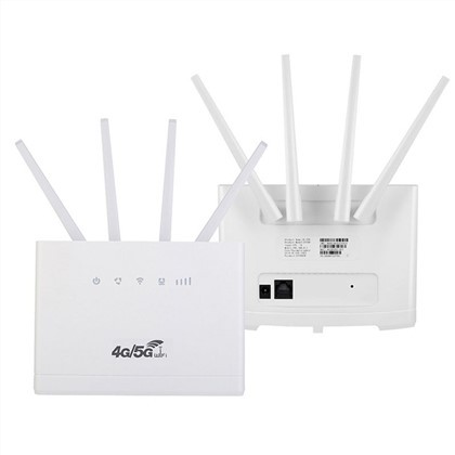 Roteador WIFI CPE com antenas e slot para cartão SIM